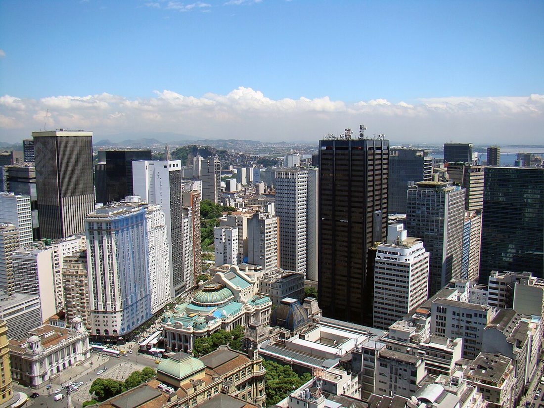 Centro do Rio de Janeiro visto de cima